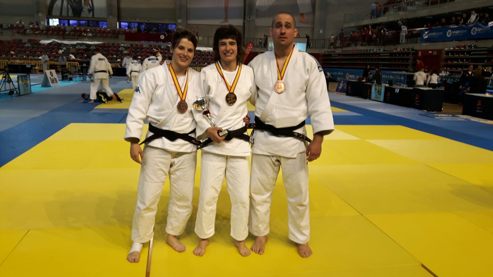 3 MEDALLAS Y UN 5º PUESTO EN EL CAMPEONATO DE ESPAÑA DE JUDO ABSOLUTO 29-04-17.